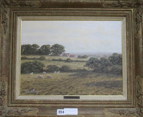 David Morgan Corner of a field 13 x 16ins